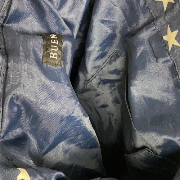 Bueno Navy Canvas Stars Backpack - Picture 7 of 7
